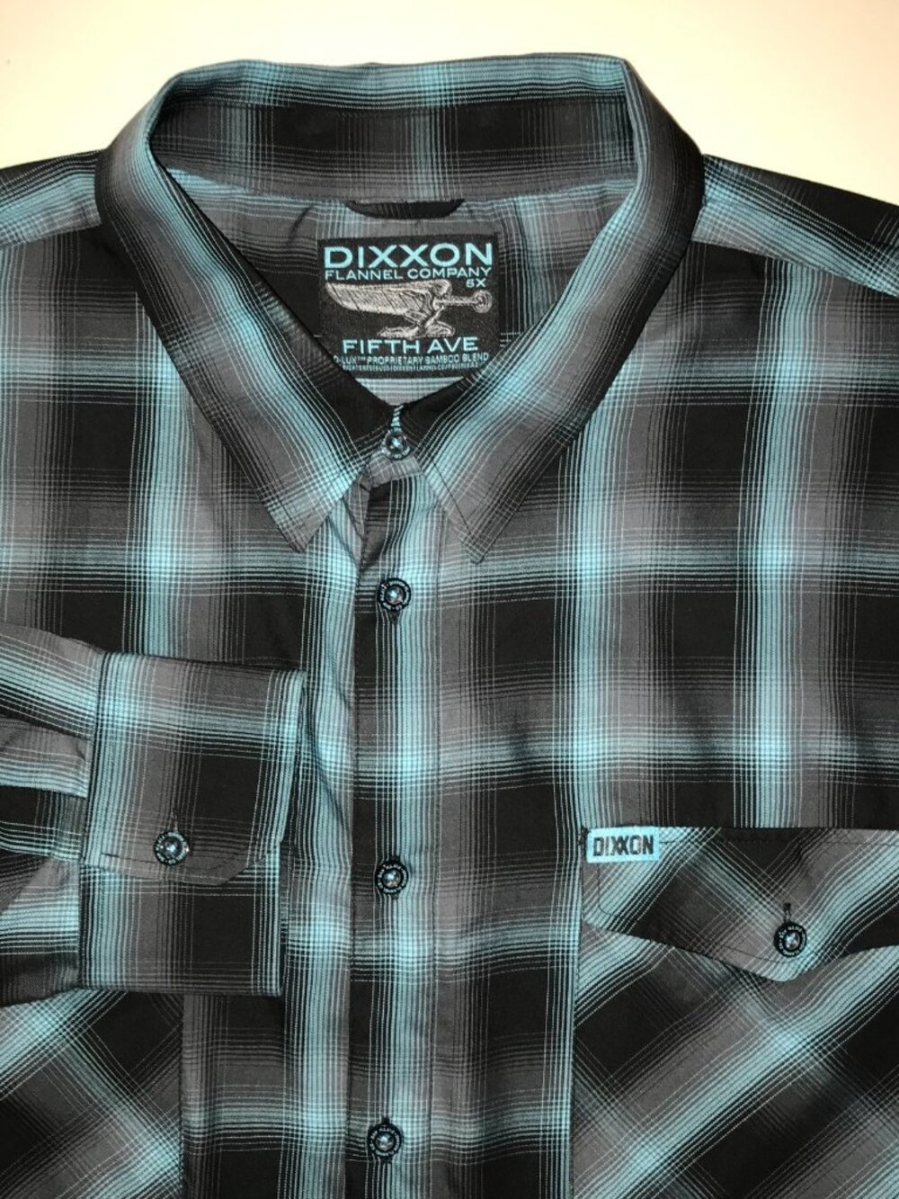 Men's Dixxon Flannel Co. Fifth Ave. Long Sleeve Bamboo Button Up Shirt-Size: 5X